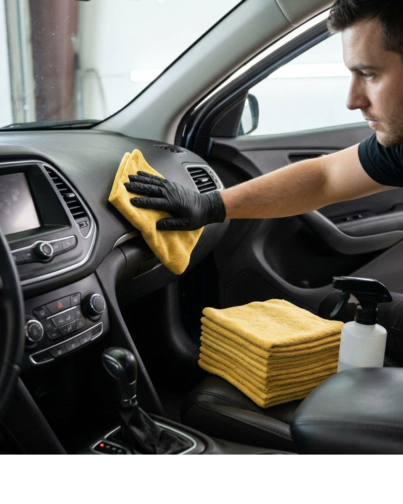 Homyis Edgeless Detailing Towels Yellow 12 Pack