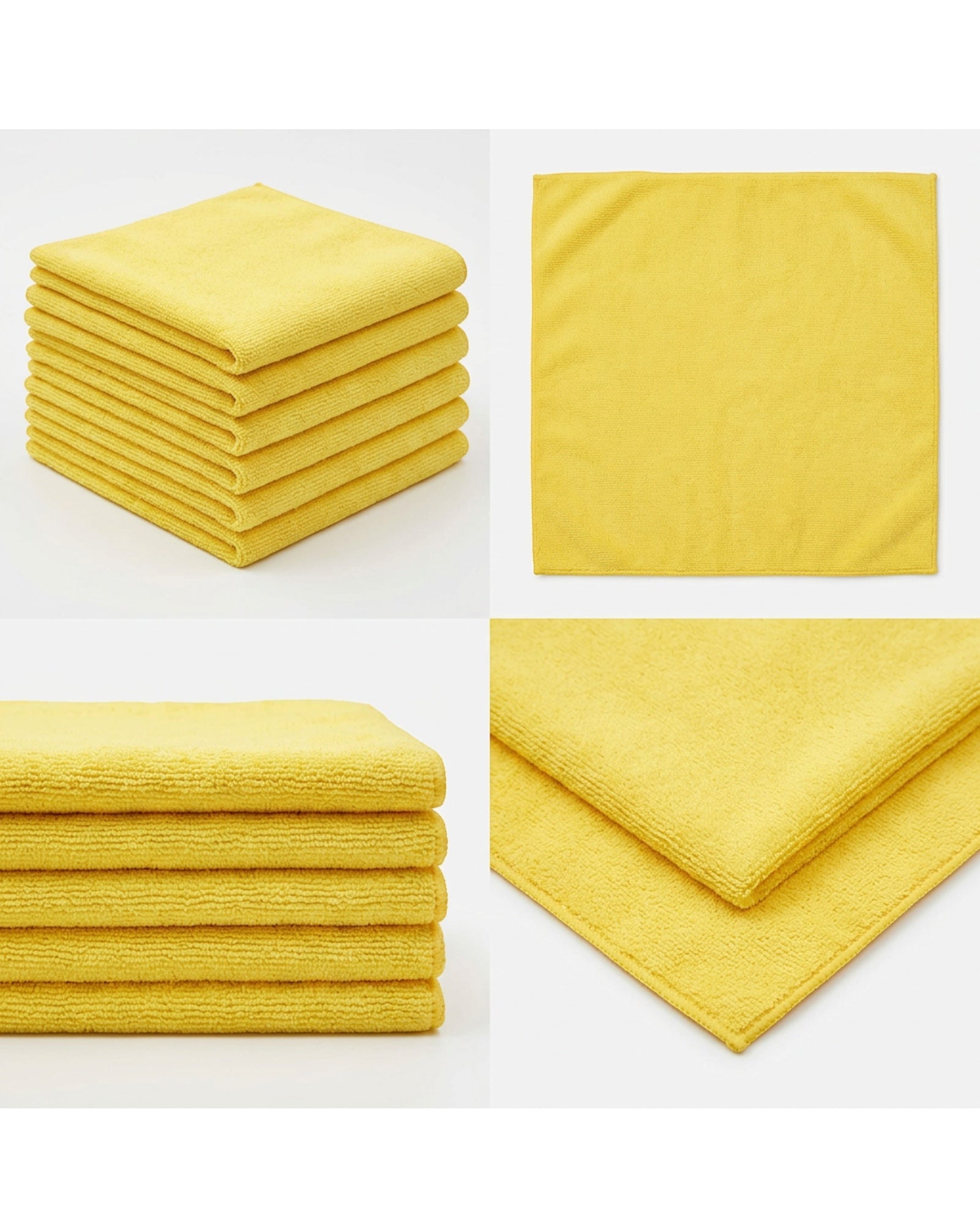 Homyis Edgeless Detailing Towels Yellow 12 Pack